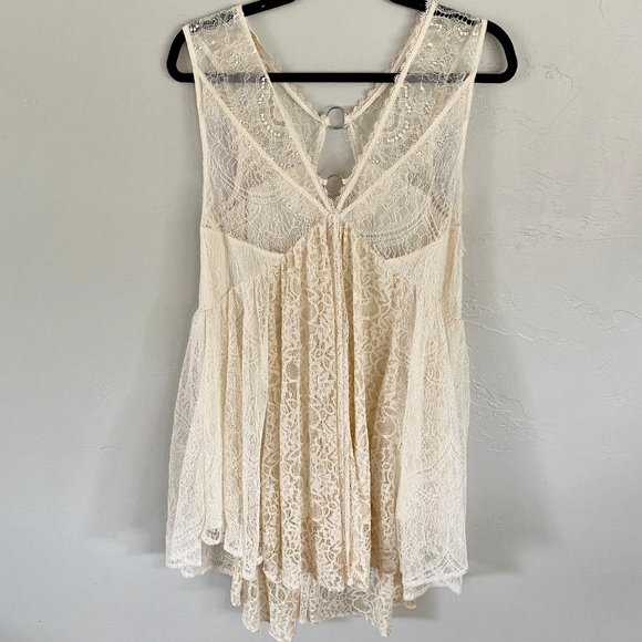 Free People Don't You Dare Lace Mini Dress - Picture 12 of 14